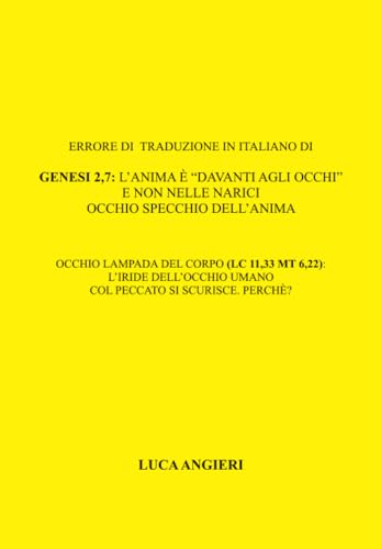 Errore di traduzione in italiano di Genesi 2,7 von Youcanprint