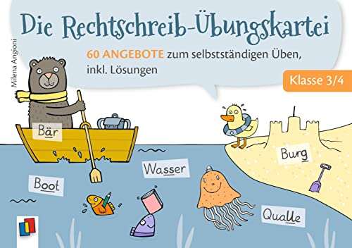 Die Rechtschreib-Übungskartei – Klasse 3/4: 60 Angebote zum selbstständigen Üben, inkl. Lösungen
