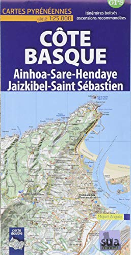Côte Basque: Ainhoa-Sare-Hendaye-Jaizkibel-Saint Sébastien (Cartes Pyrénéennes) von Sua Edizioak