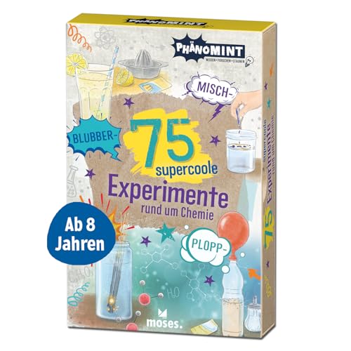 moses. PhänoMINT 75 supercoole Blubber-Zisch-Misch-Plopp-Experimente, Chemie Experimente für Kinder, naturwissenschaftliche Themen leicht erklärt, ... Forscher ab 8 Jahren: Rund um die Chemie