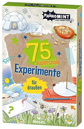moses. PhänoMINT 75 supercoole Experimente für draußen | Spannende Experimente und wissenswertes über die Phänomene der Natur | Kartenset für Kinder ab 8 Jahren moses. PhänoMINT 75 supercoole Experimente für draußen | Spannende Experimente und wissenswertes über die Phänomene der Natur | Kartenset für Kinder ab 8 Jahren