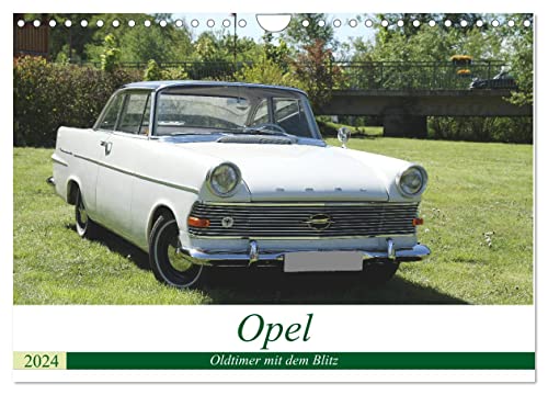 Opel Oldtimer mit dem Blitz (Wandkalender 2024 DIN A4 quer), CALVENDO Monatskalender von CALVENDO