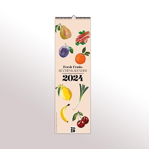 Design Küchenkalender 2024 "Fresh Fruits": Ein Wandschmuck für Designliebhaber: Der dekorative Küchenkalender "Fresh Fruits" von XOXO Arte