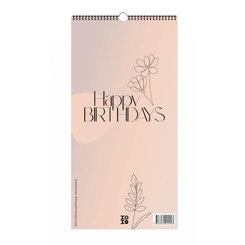 Immerwährender Geburtstagskalender "Happy Birthdays" ohne Jahreszahl. Florale Lineart in Bohofarben.: Ein Wandschmuck für Designliebhaber: Der beliebte dekorativer Geburstagskalender von XOXO Arte Immerwährender Geburtstagskalender "Happy Birthdays" ohne Jahreszahl. Florale Lineart in Bohofarben.: Ein Wandschmuck für Designliebhaber: Der beliebte dekorativer Geburstagskalender von XOXO Arte