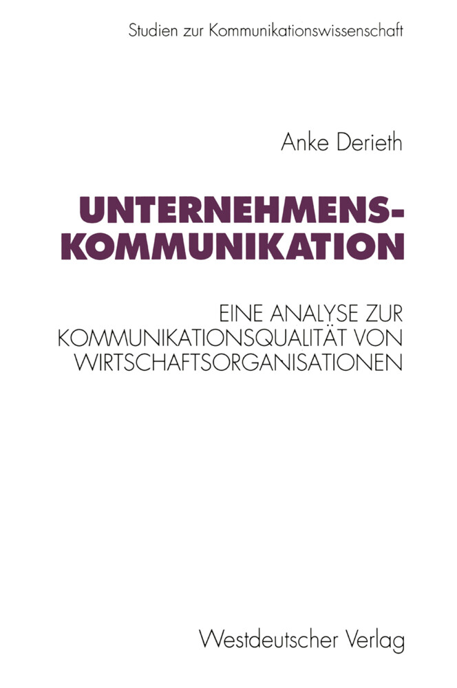Unternehmenskommunikation von Gabler Verlag