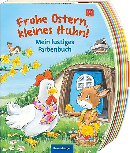 Frohe Ostern, kleines Huhn! Ostergeschenk für Kinder ab 2 Jahren: Mein lustiges Farbenbuch von Ravensburger
