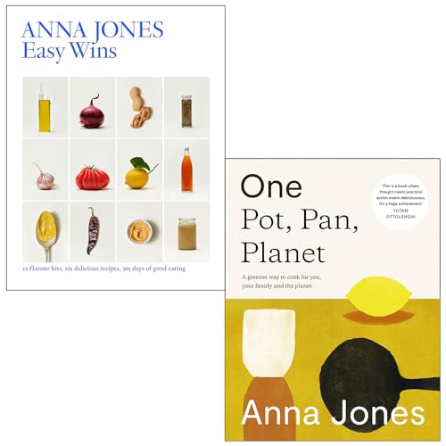 Foblit ltd Anna Jones-Sammlung, 2 Bücher-Set (Easy Wins & One Pot Pan Planet)
