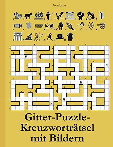Gitter-Puzzle-Kreuzworträtsel mit Bildern