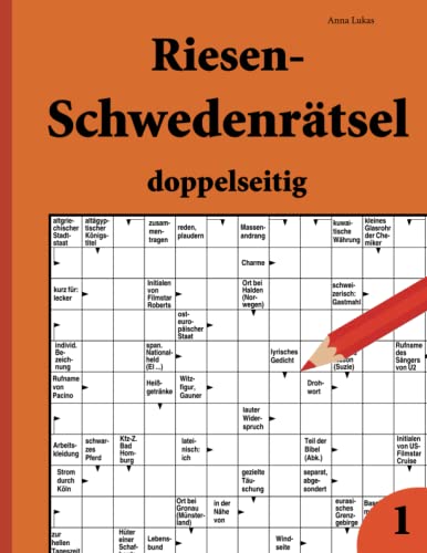 Riesen-Schwedenrätsel doppelseitig 1 von udv