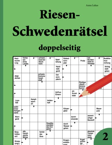 Riesen-Schwedenrätsel doppelseitig 2 von udv