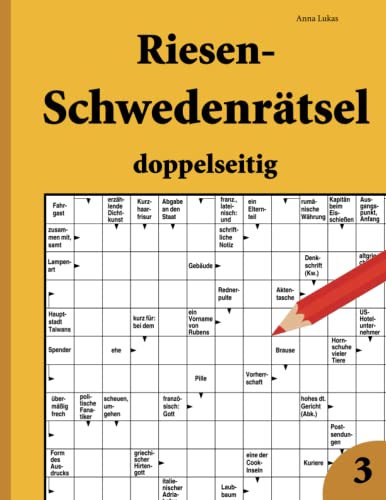 Riesen-Schwedenrätsel doppelseitig 3 von udv