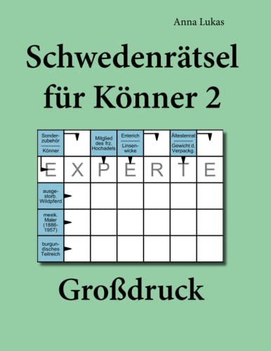 Schwedenrätsel für Könner 2 Großdruck von udv