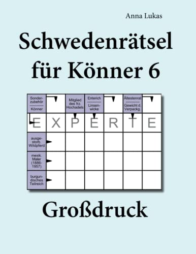 Schwedenrätsel für Könner 6 Großdruck von udv