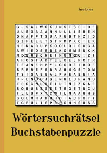 Wörtersuchrätsel Buchstabenpuzzle von udv