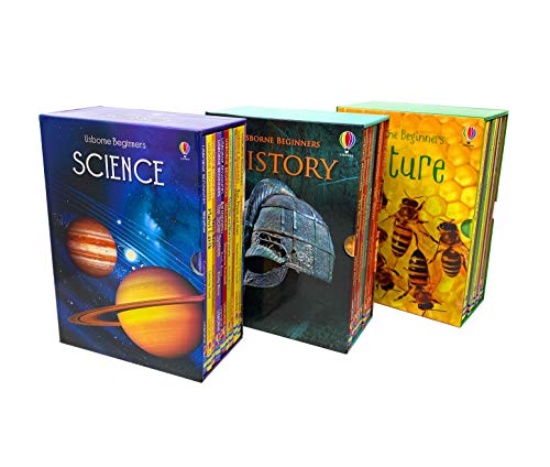 Usborne Beginners Series 30 Books Collection Box Set (History, Nature, Science)