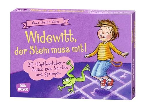 Widewitt, der Stein muss mit!: 30 Hüpfkästchen-Reime zum Spielen und Springen: 30 Hüpfkästchen-Reime zum Spielen und Springen. Inkl. methodischer Hinweise