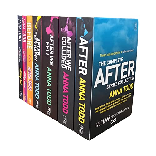 Anna Todd 7 Books Collection The After & The Landon Series (After, After Ever Happy, After We Collided, After We Fell, Before, Nothing More & Nothing Less)