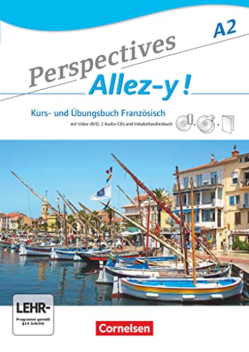 Perspectives - Allez-y ! - A2: Kurs- und Übungsbuch mit Lösungsheft und Vokabeltaschenbuch - Inkl. komplettem Hörmaterial (2 CDs) und Video-DVD