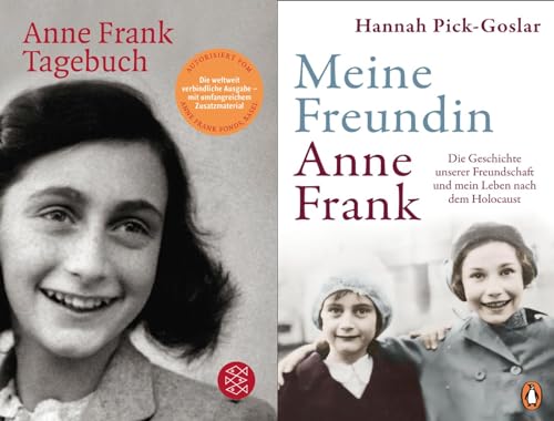 Anne Frank Tagebuch + Meine Freundin Anne Frank + 1 exklusives Postkartenset