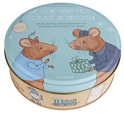Adventskalender für Kinder: Die kleine Maus freut sich auf Weihnachten - 24 kurze Geschichten zum Vorlesen für Kinder ab 3 Jahren. In Blechdose mit 24 ... kurze Geschichten für Kinder ab drei Jahren
