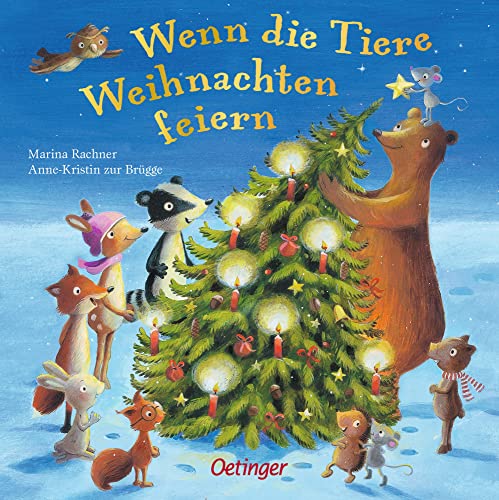 Wenn die Tiere Weihnachten feiern: Bilderbuch: Eine tolle Begleitung durch die Adventszeit für Kinder ab 2 Jahren