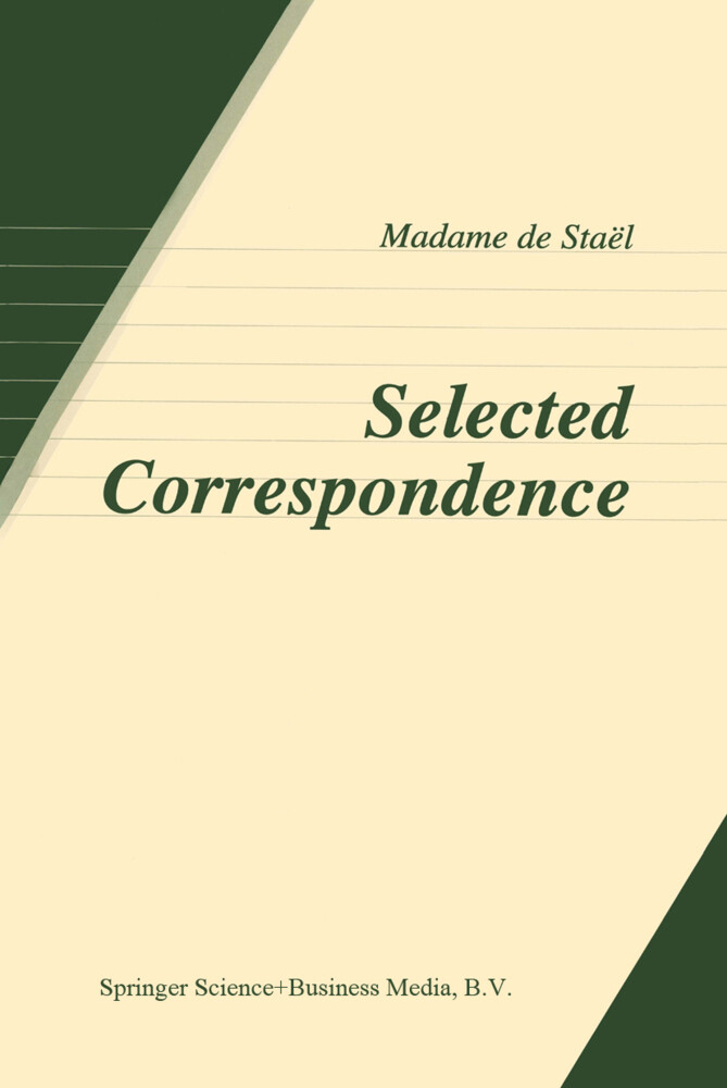 Selected Correspondence von Springer Netherlands