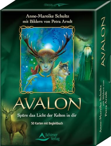 Avalon: Spüre das Licht der Kelten in dir - Kartenset, 50 Karten mit Begleitbuch