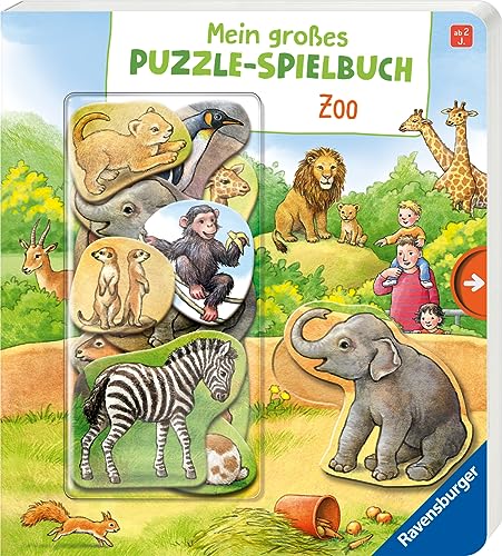 Mein großes Puzzle-Spielbuch: Zoo