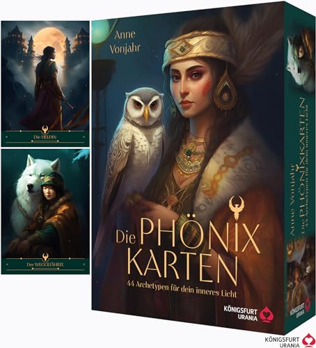 Die Phönix-Karten - 44 Archetypen für dein inneres Licht: 44 Archetypen-Karten und 192-seitiges Booklet