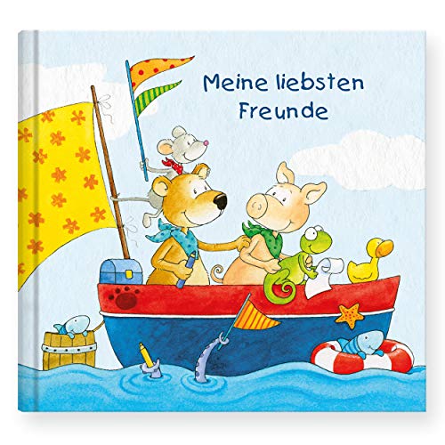 Freundebuch | Freundschaftsbuch Meer von Annet Rudolph vorgefertigte Seiten zum Ausfüllen