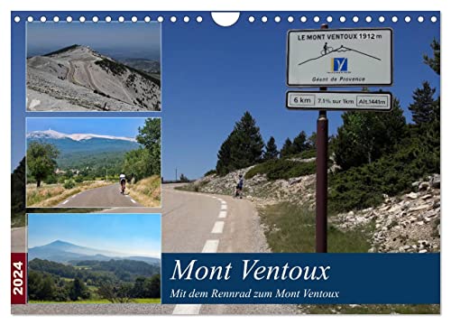Mit dem Rennrad zum Mont Ventoux (Wandkalender 2024 DIN A4 quer), CALVENDO Monatskalender von CALVENDO