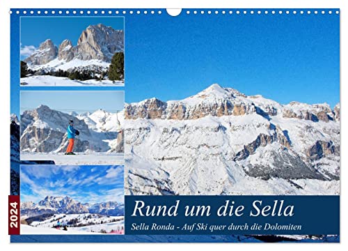 Sella Ronda (Wandkalender 2024 DIN A3 quer), CALVENDO Monatskalender von CALVENDO