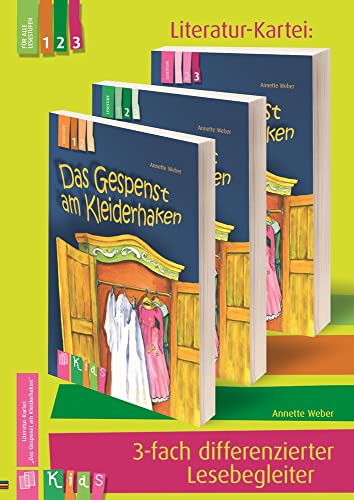 "Das Gespenst am Kleiderhaken" 3-fach differenzierter Lesebegleiter (KidS – Literatur-Kartei) von Verlag An Der Ruhr