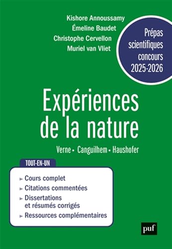Prépas scientifiques 2025-2026 - Epreuve français-philosophie: Expériences de la nature von PUF