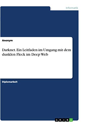 Darknet. Ein Leitfaden im Umgang mit dem dunklen Fleck im Deep Web: Diplomarbeit von Grin Verlag