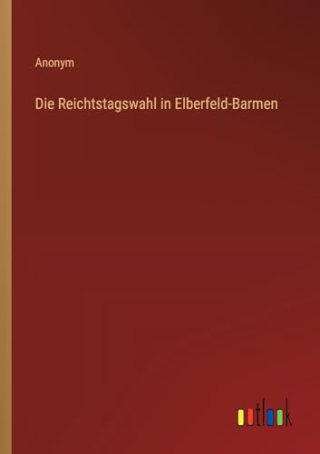 Die Reichtstagswahl in Elberfeld-Barmen von Outlook Verlag