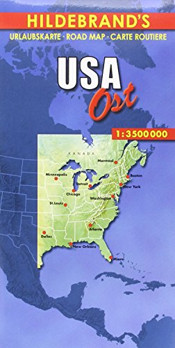 Hildebrand's Urlaubskarten, USA, Ost (Hildebrand's USA maps)