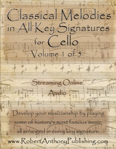 Classical Melodies in All Key Signatures for Cello: Volume 1 of 5 von Independently published