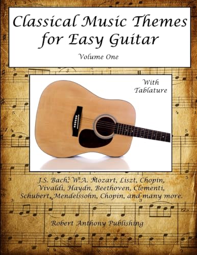Classical Music Themes for Easy Guitar (Classical Music Themes for Guitar, Band 1) von CREATESPACE