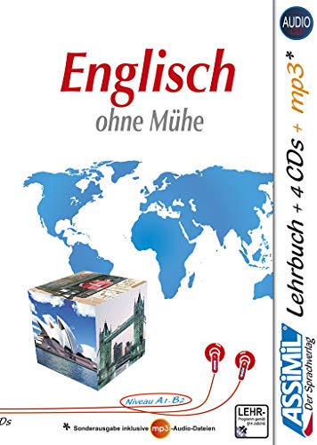 ASSiMiL Englisch ohne Mühe - Audio-Plus-Sprachkurs - Niveau A1-B2: Selbstlernkurs in deutscher Sprache, Lehrbuch + 4 Audio-CDs + 1 MP3-CD (Senza sforzo)