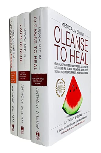 Anthony William Medical Medium Series 3 Bücher Collection Set (Cleanse to Heal, Leber Rescue, Life-Changing Foods)