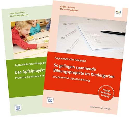 Set "So gelingen spannende Bildungsprojekte im Kindergarten" und "Das Apfelprojekt": Eine Schritt-für-Schritt-Anleitung; Praktische Projektarbeit im ... 16 Kopiervorlagen (Angewandte Klax-Pädagogik)