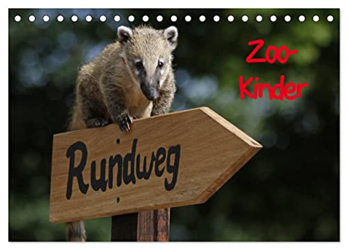 Zoo-Kinder (Tischkalender 2024 DIN A5 quer), CALVENDO Monatskalender von CALVENDO