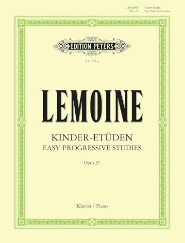 Kinder-Etüden op. 37: für Klavier (Edition Peters)