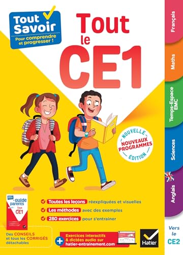 Tout Savoir CE1 - Tout-en-un: cours, méthodes et exercices dans toutes les matières von HATIER