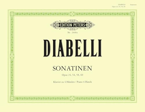 Sonatinen für Klavier zu 4 Händen: Piano 4 Hands / op. 24, 54, 58, 60 (Edition Peters) Sonatinen für Klavier zu 4 Händen: Piano 4 Hands / op. 24, 54, 58, 60 (Edition Peters)