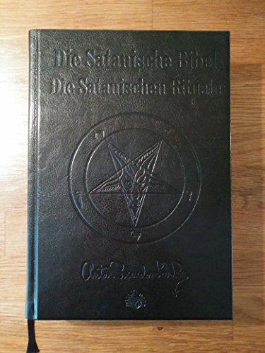 Die Satanische Bibel / Die Satanischen Rituale Ltd. Leder Edition: Leder, schwarze Seiten