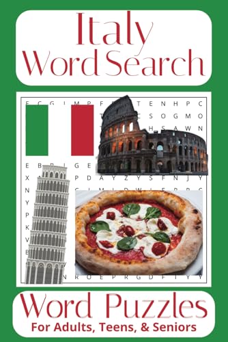 The Great Italian Book of Word Searches: Explore Italy One Word at a Time – 55 Unique Puzzles Celebrating Italian Culture & Landmarks