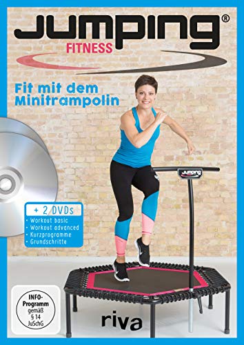 Jumping Fitness – basic & advanced: Fit mit dem Minitrampolin Mit 2 DVDs von Riva