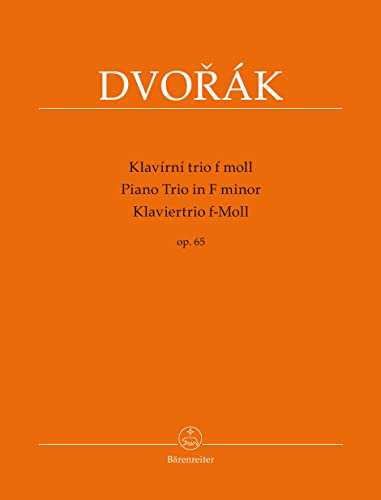 Klaviertrio f-Moll op. 65. Partitur mit Stimmen